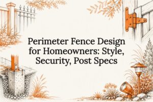 Decorative perimeter fence design title card