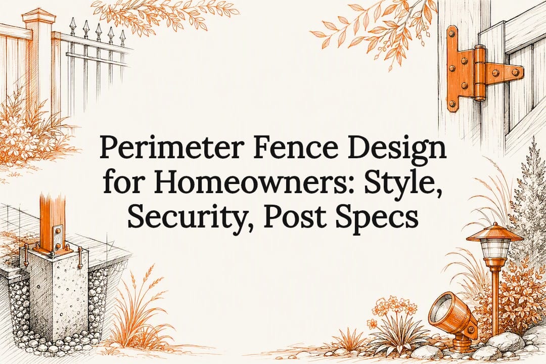 Decorative perimeter fence design title card
