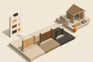 Isometric fence cost planning title card