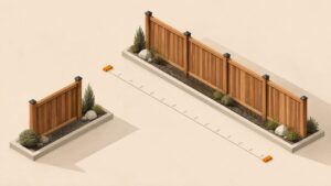 Minimalist cedar fence cost title card